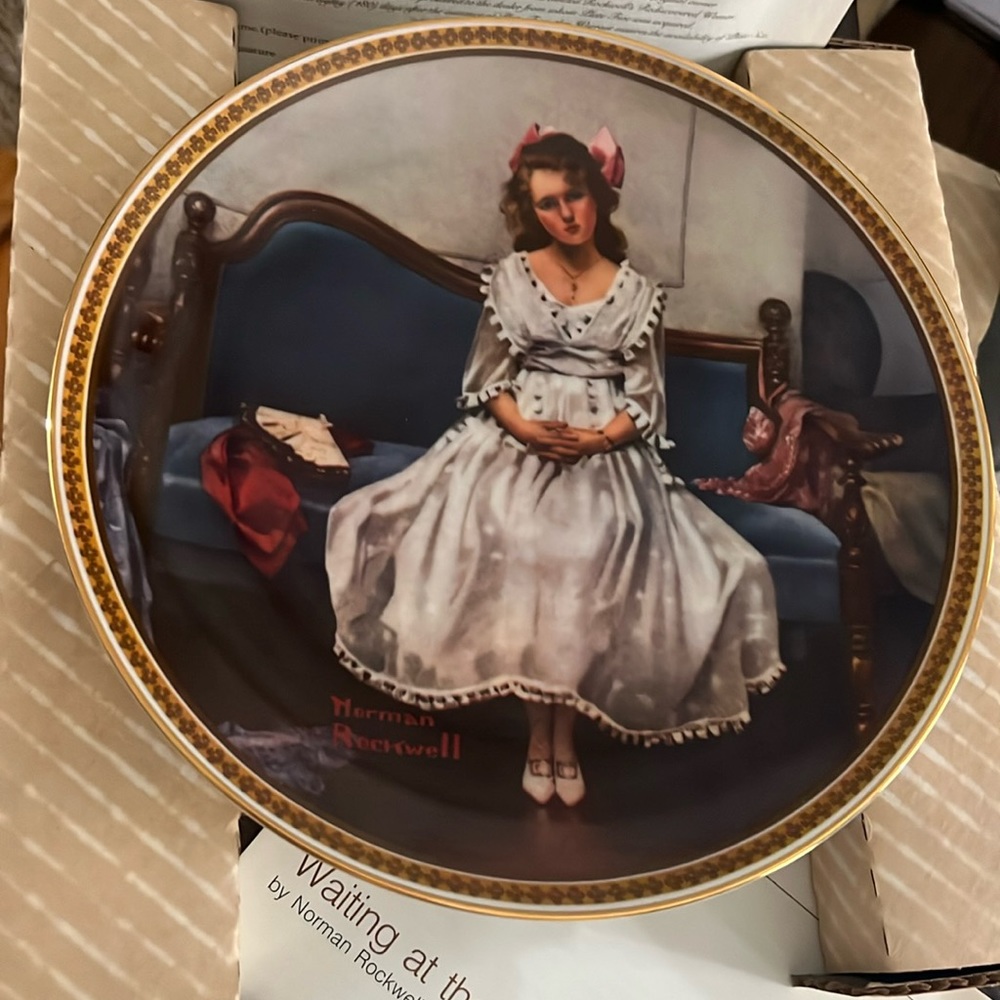 Norman Rockwell plate Rockwell rediscovered women collection fifth issue